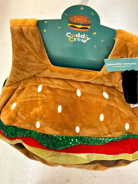 Cuddle Crew Lil' Hamburger Costume NWT